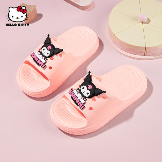 HelloKitty儿童拖鞋居家室内外软底库洛米宝宝凉拖鞋夏季24-41 KU5525866 商品图2