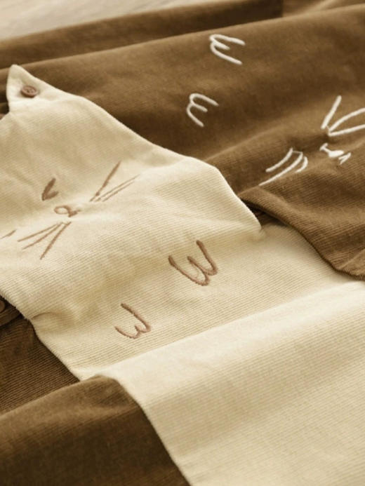 裁缝学苑AS458灯芯绒衬衫纸样女装长袖宽松翻领撞色打底衫上衣样板图纸 商品图3