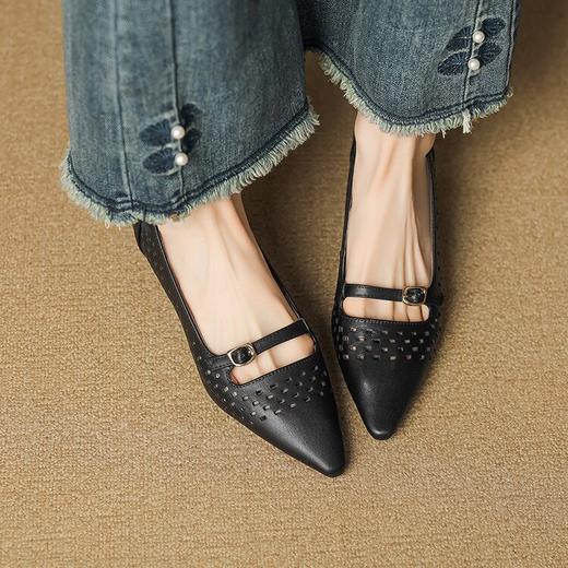 【预售5天】春夏季新款尖头猫跟鞋镂空四季通勤浅口单鞋女YCJX&H-7505 商品图4