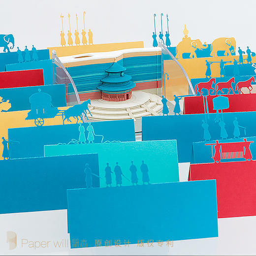 【故宫天坛立体纸雕可撕便签】 角楼祈年殿太和殿御花园春秋纸志便签 商品图4