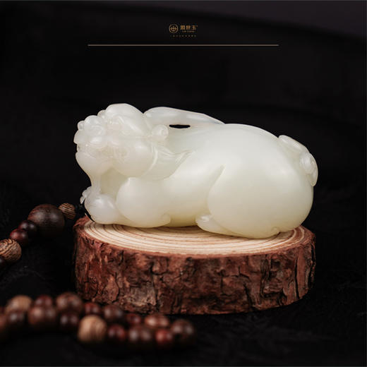 新疆国玉盟世玉【天禄傲首】羊脂玉把件【带证书·顺丰物流】 商品图2