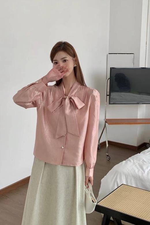 Le Malene 甜美蝴蝶结上衣高腰半裙套装 20165 商品图4