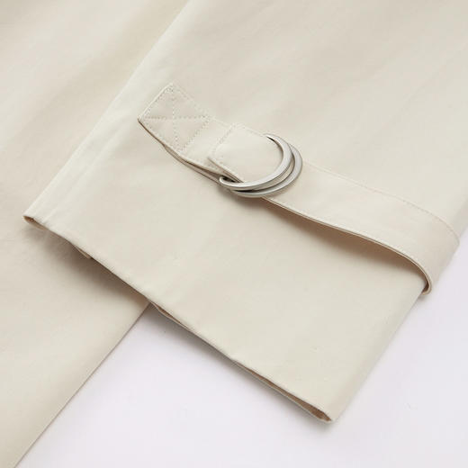 IEF/爱依服2025春季 韩版英伦风气质感通勤百搭宽松风衣长外套B2082- 商品图3