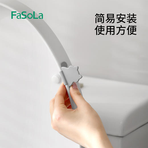 FaSoLa马桶圈提盖器可爱卡通硅胶掀盖器放脏手坐便器座便器提手神器 商品图6