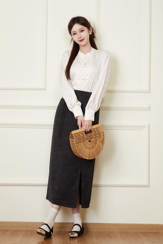 Le Malene 新中式国风提花衬衫半裙套装 20144 商品图5