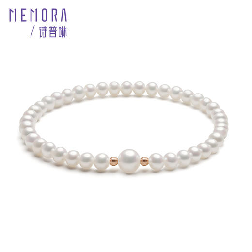 【积分抵值】珍珠手链 18k金珠手链女款叠戴珍珠手串女士礼物MEMORA诗普琳ZBE01002（线上专供） 商品图5