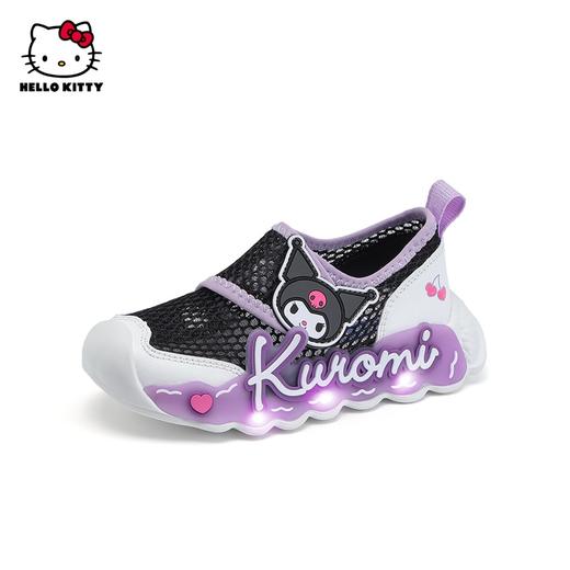 hellokitty库洛米女童网鞋夏季儿童发光鞋宝宝透气运动鞋24-30 KU5526842 商品图3