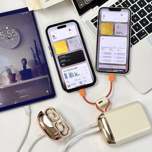 【新国标3c认证】幻响S16/S17大小方宝移动电源22.5w快充充电宝10000/20000毫安充电聚合物白色轻薄便携大容量适用于小米苹果双向快充 商品图8