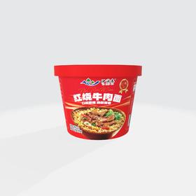 循化伊澜禾红烧牛肉面/香辣牛肉面桶装 清真方便面/桶装12桶整箱