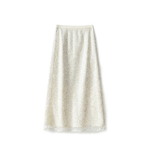 重工亮片时尚高腰设计感名媛直筒半身裙WLZD2501603 商品图4