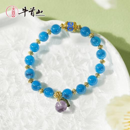 牛首山文创半糖玛瑙手串女款国风小众闺蜜饰品送女友节日礼物 商品图1