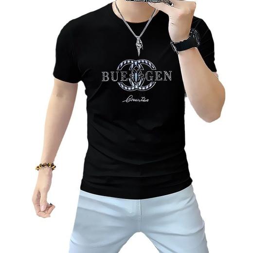 时尚男士圆领短袖t恤个性潮半袖上衣丝光棉夏季长袖新款    JYYP-M918# 商品图4