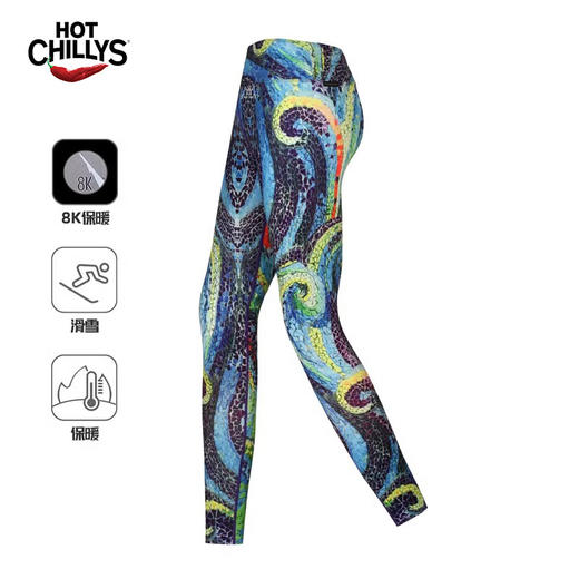 HOTCHILLYS热椒 女士8K磨毛运动保暖长裤滑雪速干骑行 HCA9928P 商品图3