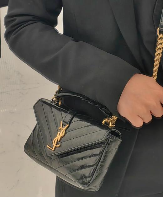 女款可拆卸链条油蜡皮迷你邮差包he024 商品图4