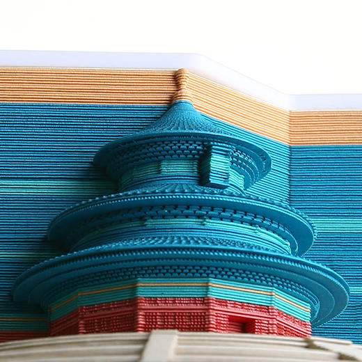 【故宫天坛立体纸雕可撕便签】 角楼祈年殿太和殿御花园春秋纸志便签 商品图1