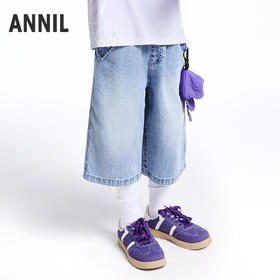 【实体店同款】男童全腰牛仔七分裤夏季新款安奈儿童装AB526639