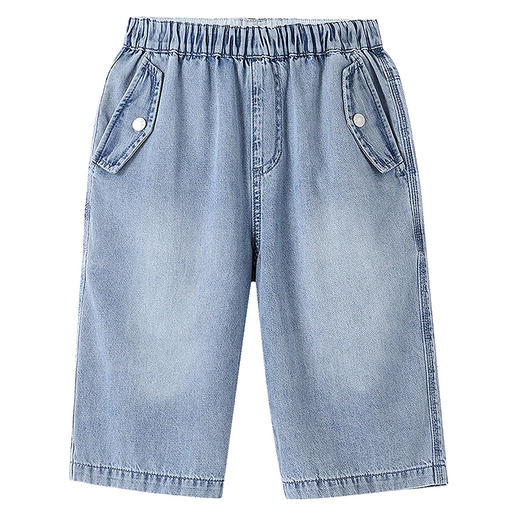 【实体店同款】男童全腰牛仔七分裤夏季新款安奈儿童装AB526639 商品图6