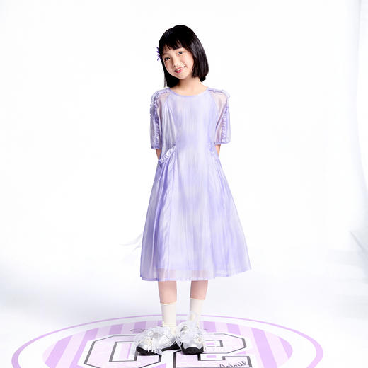 【实体店同款】女童短袖连衣裙夏季新款安奈儿童装AG523604 商品图5