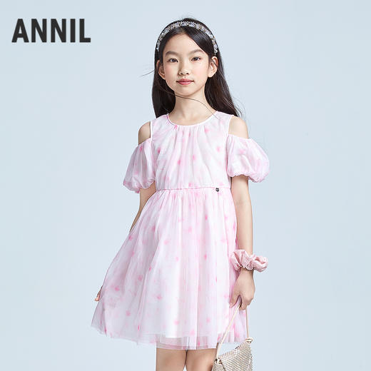 女童短袖礼裙夏季新款安奈儿童装实体店同款AG523663 商品图0