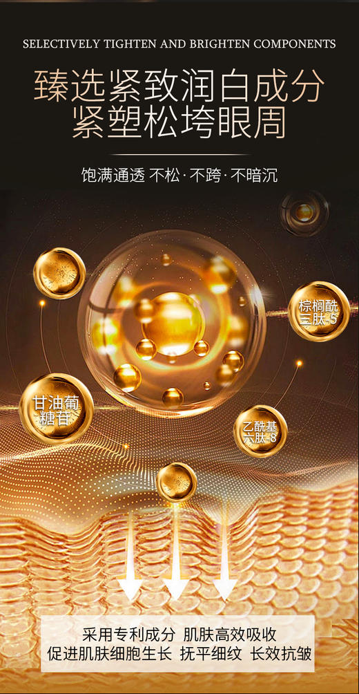 【兰蓓诗】鎏金多肽抗皱眼霜 强效抗皱 填充现有细纹 商品图1