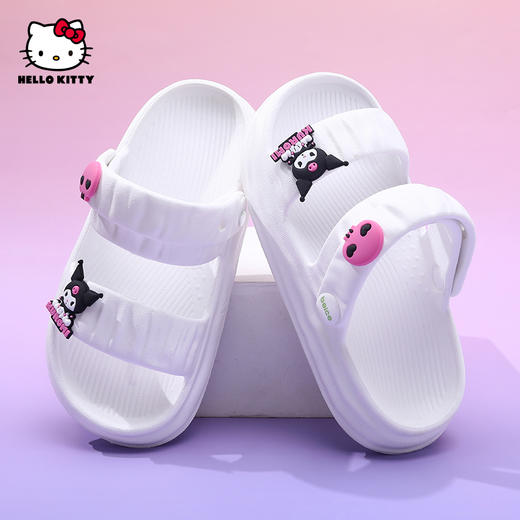 HelloKitty女童拖鞋夏季户外软底防滑儿童凉拖鞋库洛米女孩沙滩鞋26-35 KU5525861 商品图1
