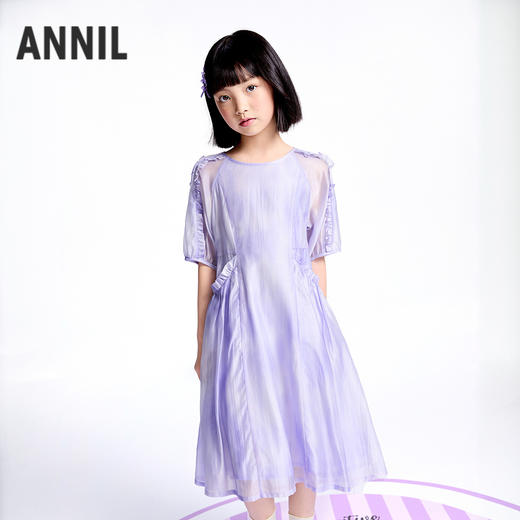 【实体店同款】女童短袖连衣裙夏季新款安奈儿童装AG523604 商品图0