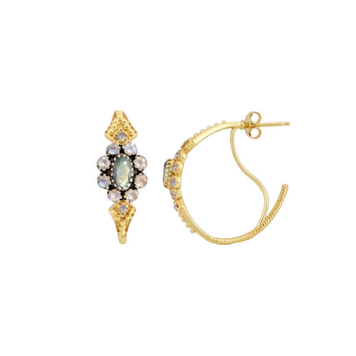 订购8周到｜Dorothee sausset-ANNE BRACELET 6-拉长石 耳环［法国设计师］ 商品图0