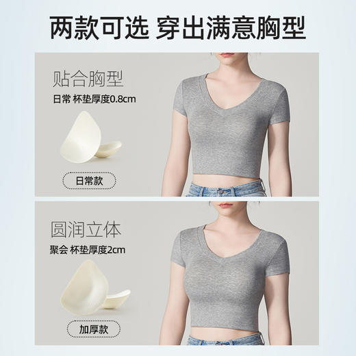幸棉【祝绪丹同款】内衣女美背小胸显大2025新款挂脖吊带露背文胸 商品图2