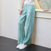 玳莎25夏季新款宽松简约炒色新中式阔腿裤宽松显瘦松紧腰休闲裤女  FB36307 商品缩略图1