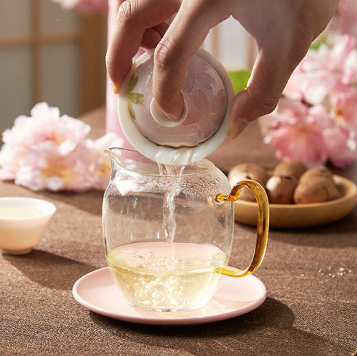 五虎·樱花探春 |樱花入碧螺春，茶汤尽是春色温柔，花果香浓郁 商品图0