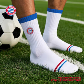 【官方正版】拜仁慕尼黑足球俱乐部丨拼色长袜logo立体刺绣柔软透气