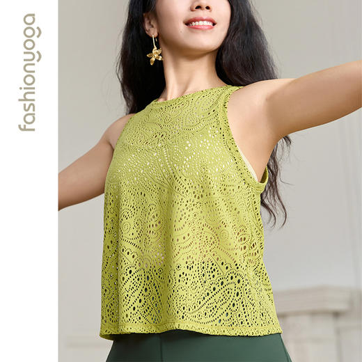 F13263腰果花圆领背心外搭 商品图2