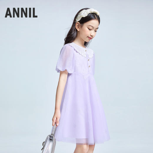 女童短袖礼裙夏季新款安奈儿童装实体店同款AG523664 商品图1