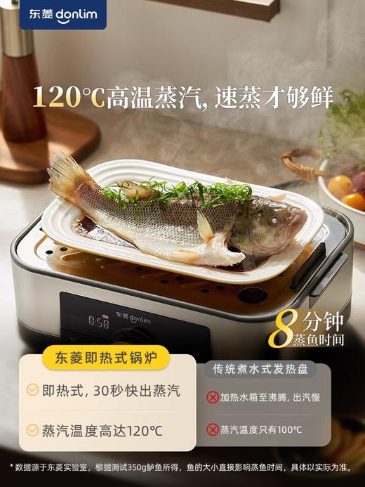 东菱电蒸锅蒸汽锅家用多功能早餐机蒸炖一体锅蒸箱多层不锈钢蒸笼 商品图2