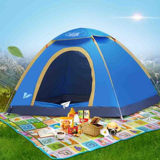狼行者  速开全自动帐篷（2-3人）蓝色LXZ-1052 商品图3