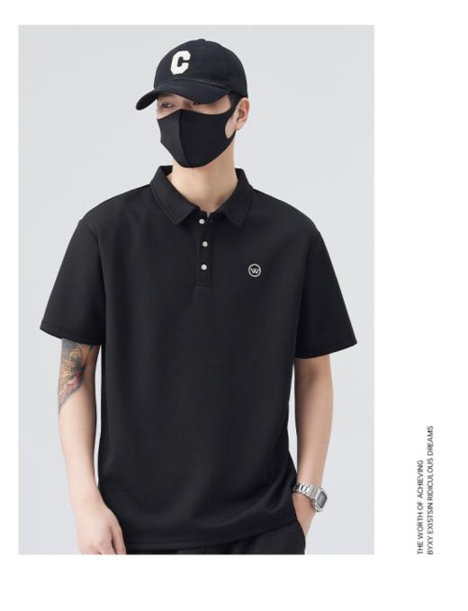😍夏日炎炎，想要在户外活动时既保持清爽又展现型男魅力✌️ 这款👀【夏季7A抗菌防晒男士刺绣polo衫短袖宽松百搭『T259』】😎绝对不容错过！ 商品图3