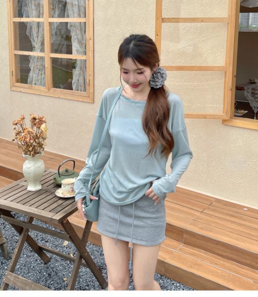 🔥【骆柒柒#A088天丝雪花空调衫】颜值顶天的天丝防晒衫❗❗宽松版型遮肉显瘦即是防晒衣🌈又是空调衫。 🥰高级天丝面料轻薄透气，低饱和度色系上身真的软糯温柔🤩 商品图5