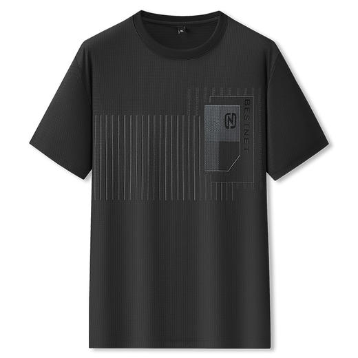 【冰丝】【DPF】大依优型大码短袖T恤运动休闲圆领加肥加大夏季冰丝上衣时尚半袖体恤男士 商品图5