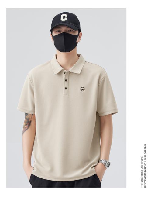 😍夏日炎炎，想要在户外活动时既保持清爽又展现型男魅力✌️ 这款👀【夏季7A抗菌防晒男士刺绣polo衫短袖宽松百搭『T259』】😎绝对不容错过！ 商品图4