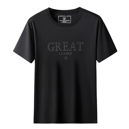 【丝光棉】【DK】大依优型大码短袖T恤加肥大码半袖男夏季打底衫胖子圆领运动T恤 商品图8