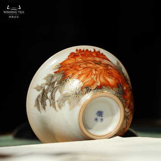 问鼎汝瓷月白精工复刻款正德盖碗（雍容华贵） 商品图4