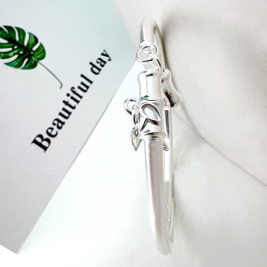 月影竹摇开口手镯 商品图2