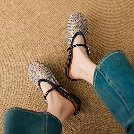 【预售5天】彩色水钻镂空凉拖鞋，内增高包头拖凉鞋NJMK&K1526 商品图4
