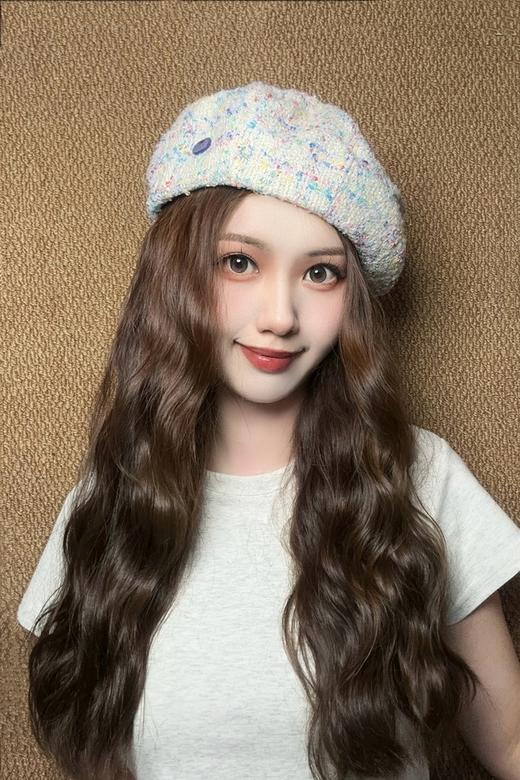 Say Something 复古混彩甜美可爱百搭贝雷帽 21256 商品图0