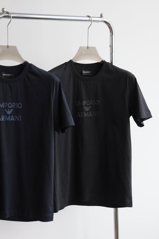 E@ 丝光棉 立体字母压花 圆领短袖T恤 TX416 商品图3