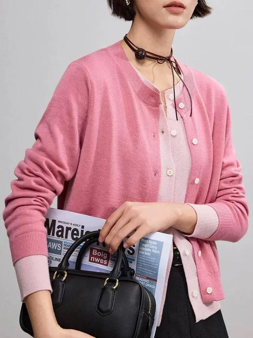 Miu 式美学假两件针织衫 商品图0