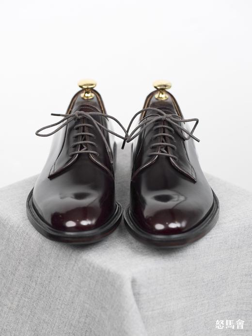 手工固特异意大利仿马臀皮手工擦色深酒红德比鞋（Alden楦型） 商品图2