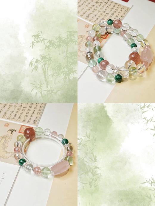 【彩莲】多彩水晶串珠 粉嫩的荷花是风雅，嫩绿的莲蓬是清新 商品图0