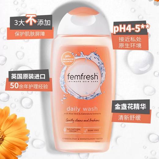 Femfresh芳芯 女性护理清洁液250ml（日常护理） 商品图1