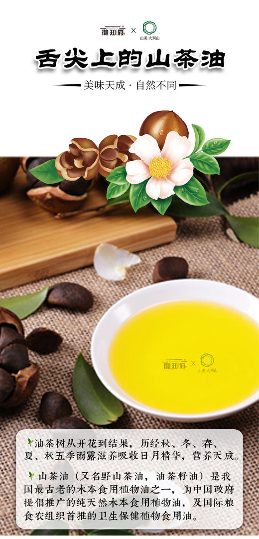 YXG徽知府有机金寨山 茶油 500ml*1 商品图3